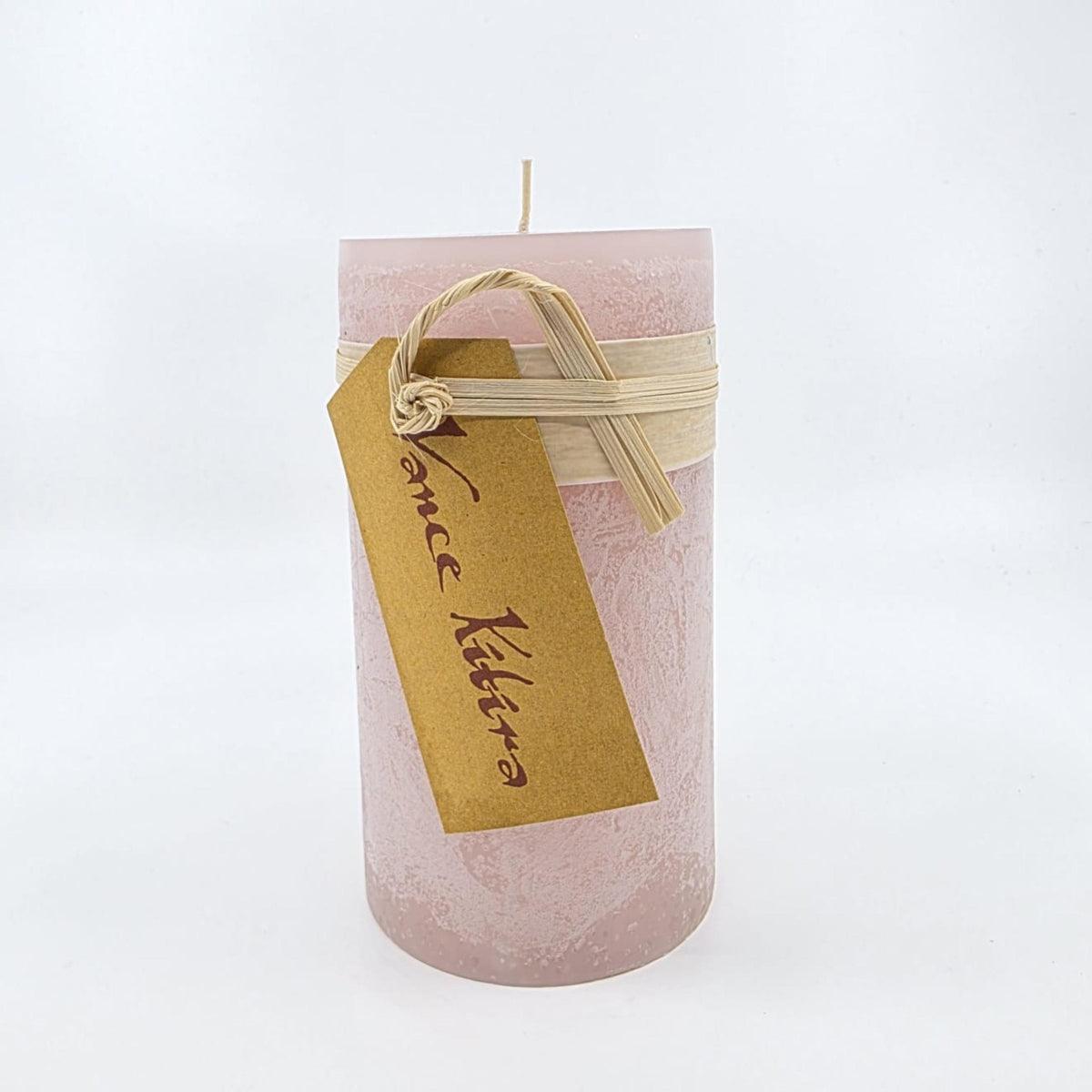 Timber-Stumpenkerzen - soft pink - 8 x 15cm - schadstofffrei