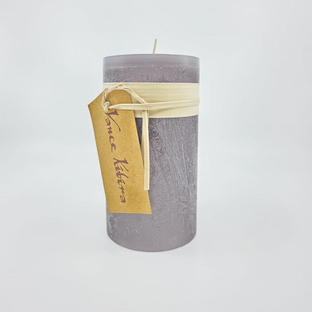 Timber-Stumpenkerzen - mauve taupe - schadstofffrei - 8 x 15 cm