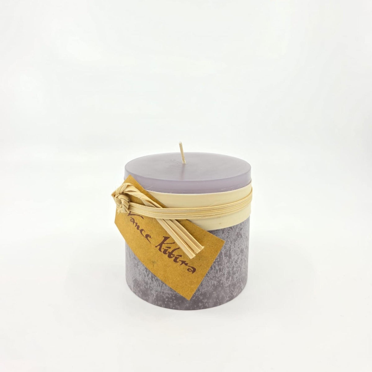 Timber-Stumpenkerzen - mauve taupe - schadstofffrei - 8 x 7.5cm