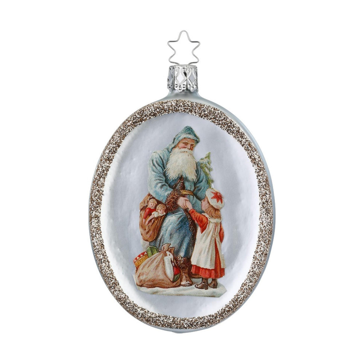 Christbaumkugel - Magische Festtage - grau