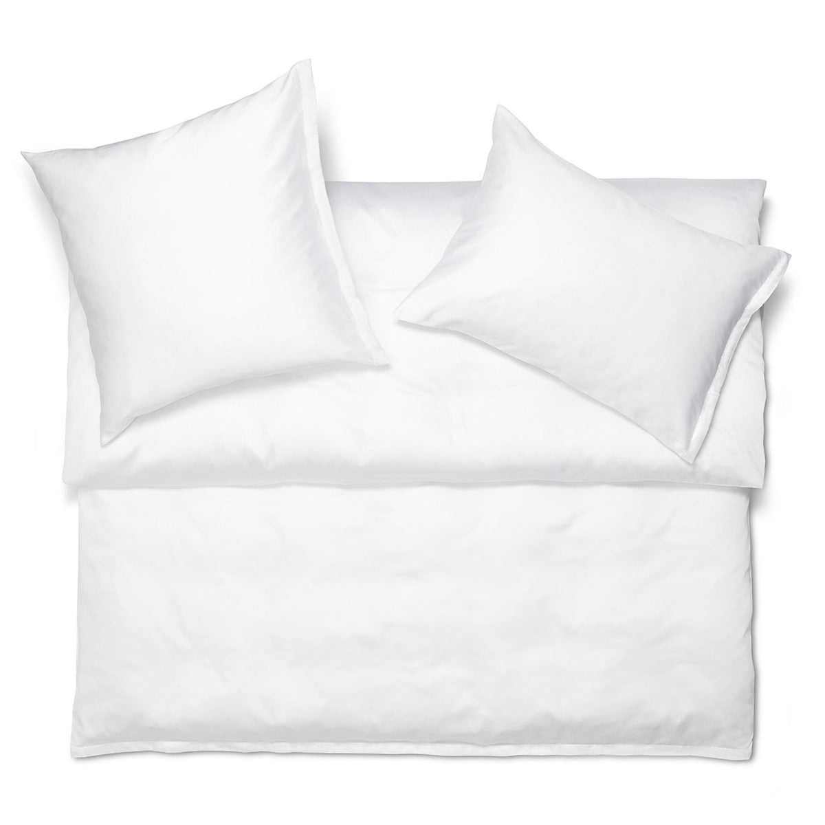 Bettwäsche Satin Noblesse uni - weiss