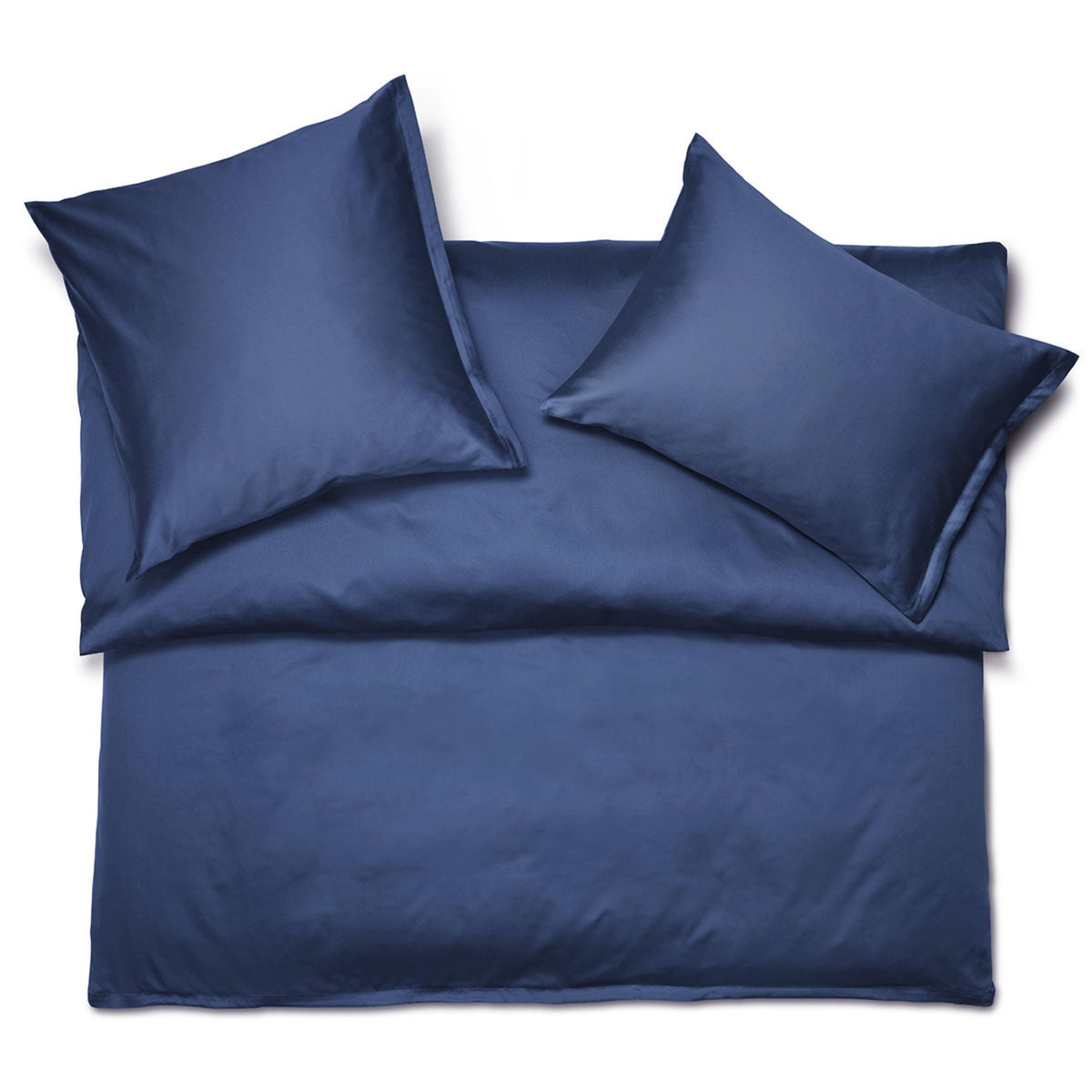 Bettwäsche Satin Noblesse uni - marine