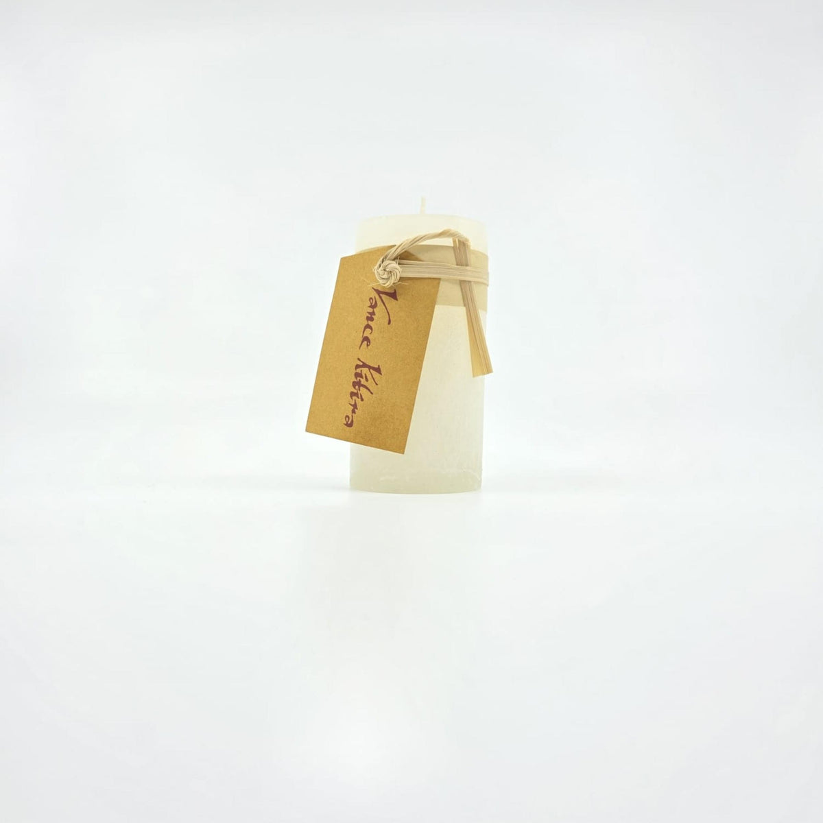 Timber- Kerzen - melon white - schadstofffrei - 5 x 10cm