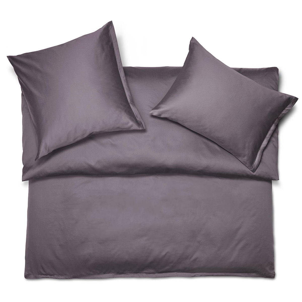 Bettwäsche Satin Noblesse uni - prune