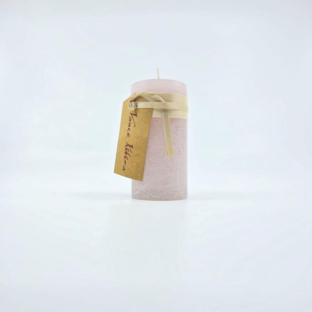 Timber- Kerzen - soft pink - schadstofffrei - 5 x 10cm