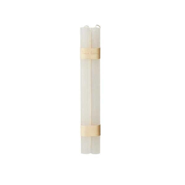 Timber-Kerzen-Set - snow white - schadstofffrei - 2,25 x 31 cm