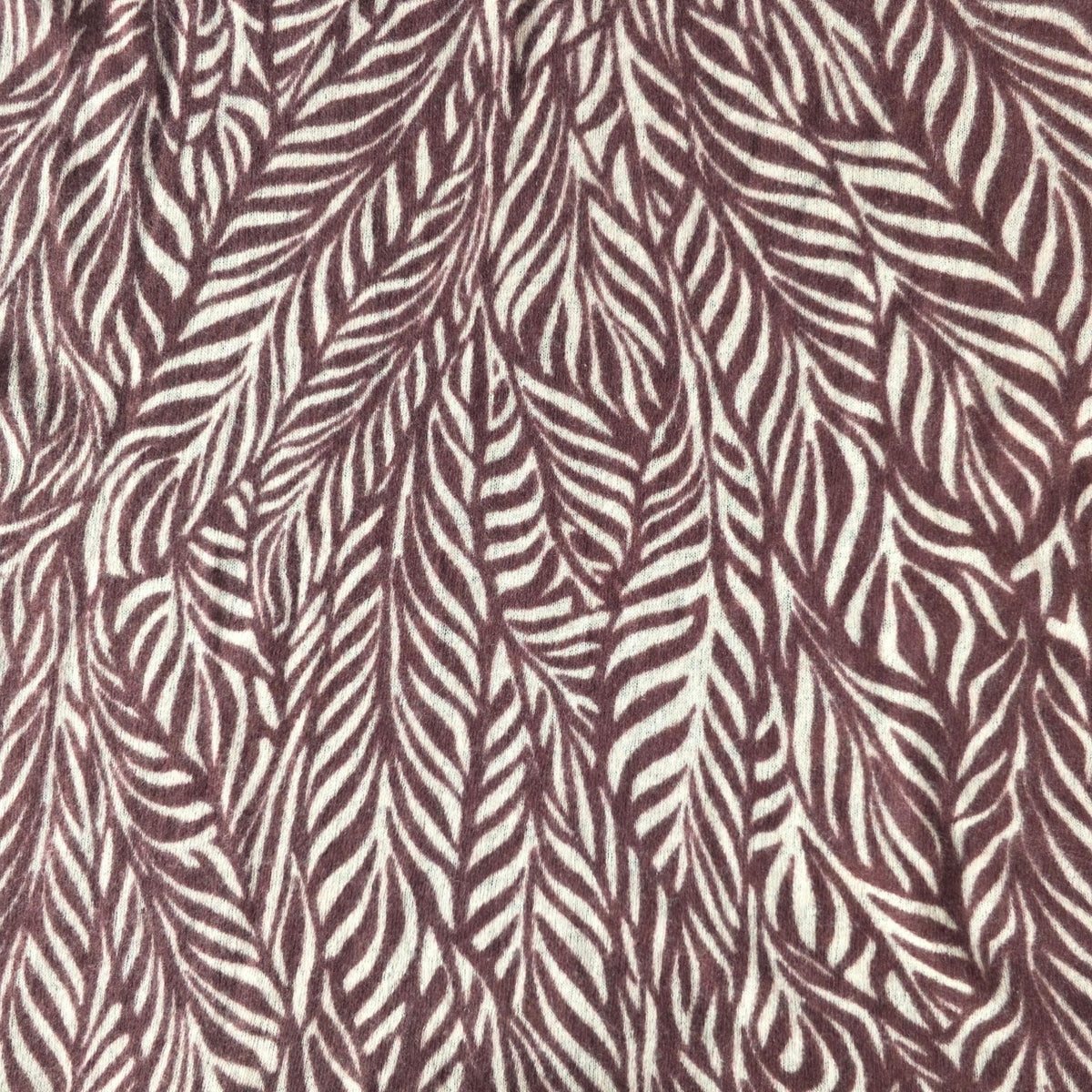 Kaschmirschal leafgarden - bordeaux-natural