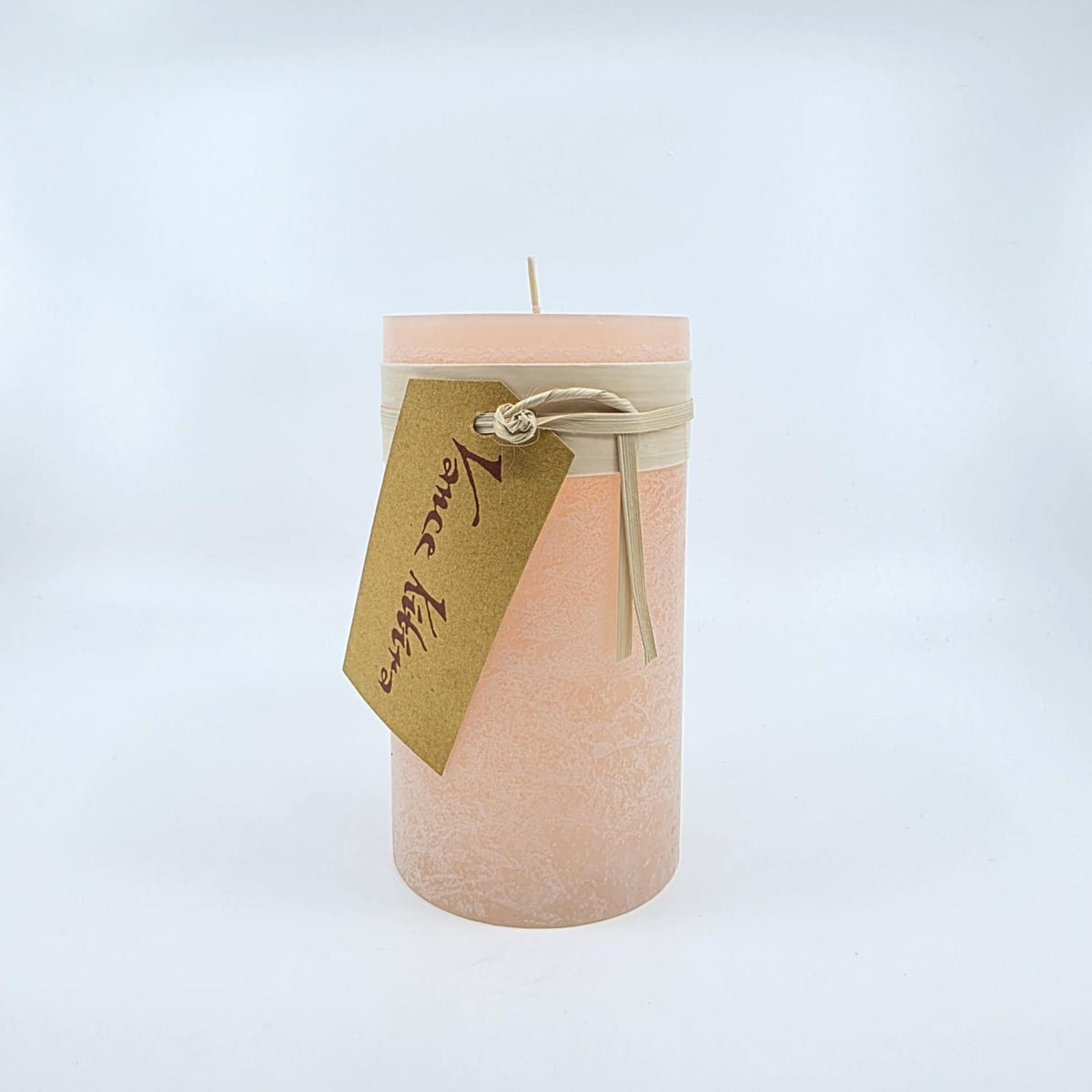 Timber-Stumpenkerzen - pink sand - 8 x 15cm - schadstofffrei