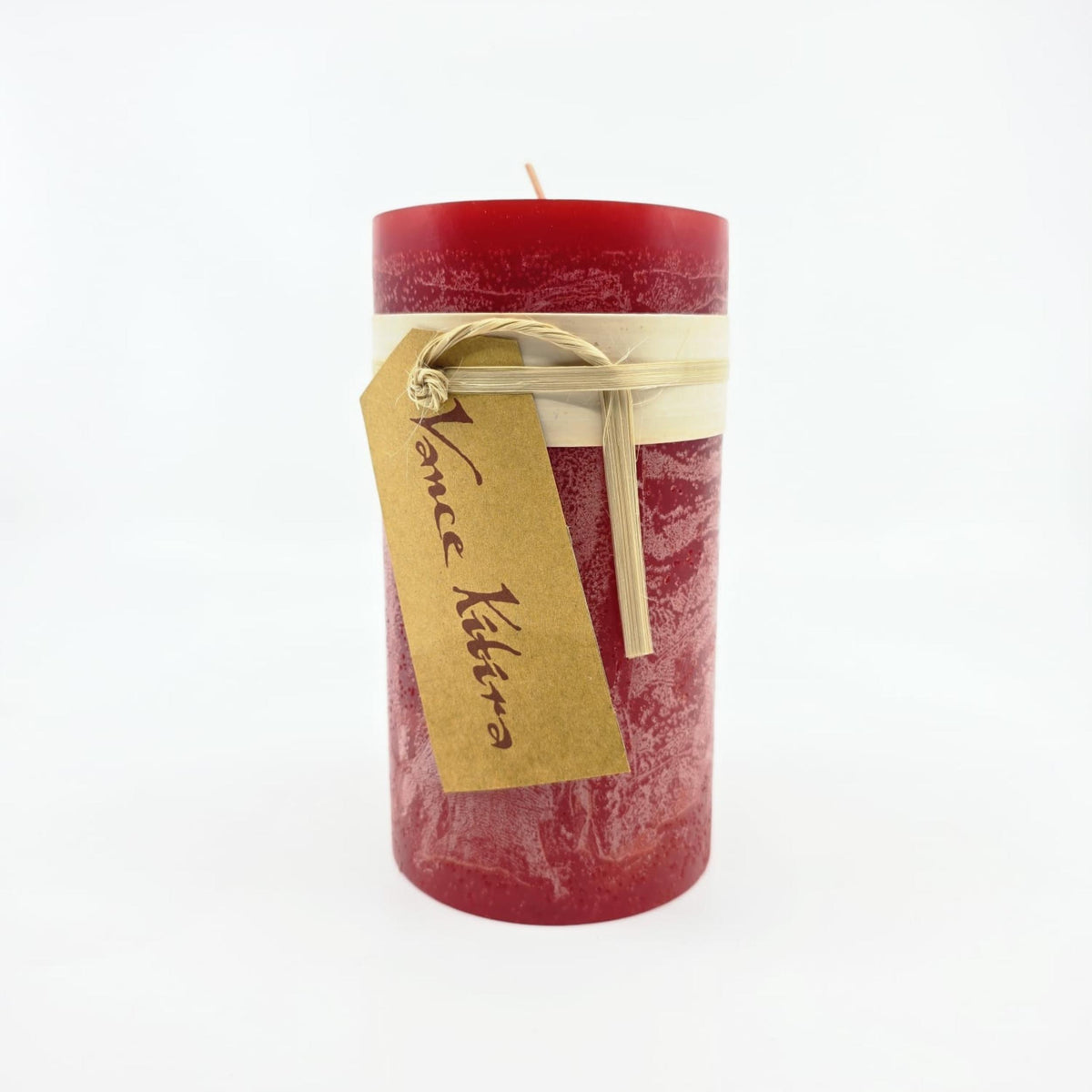 Timber-Stumpenkerzen - cranberry - schadstofffrei - 8 x 15cm
