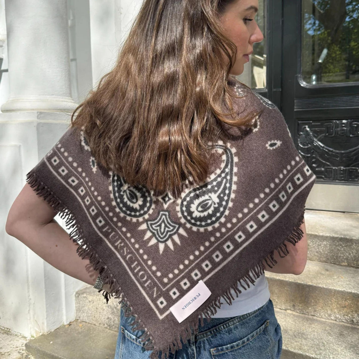 Purschoen Jersey Bandana - Paisley Bloom - Moro-Natural