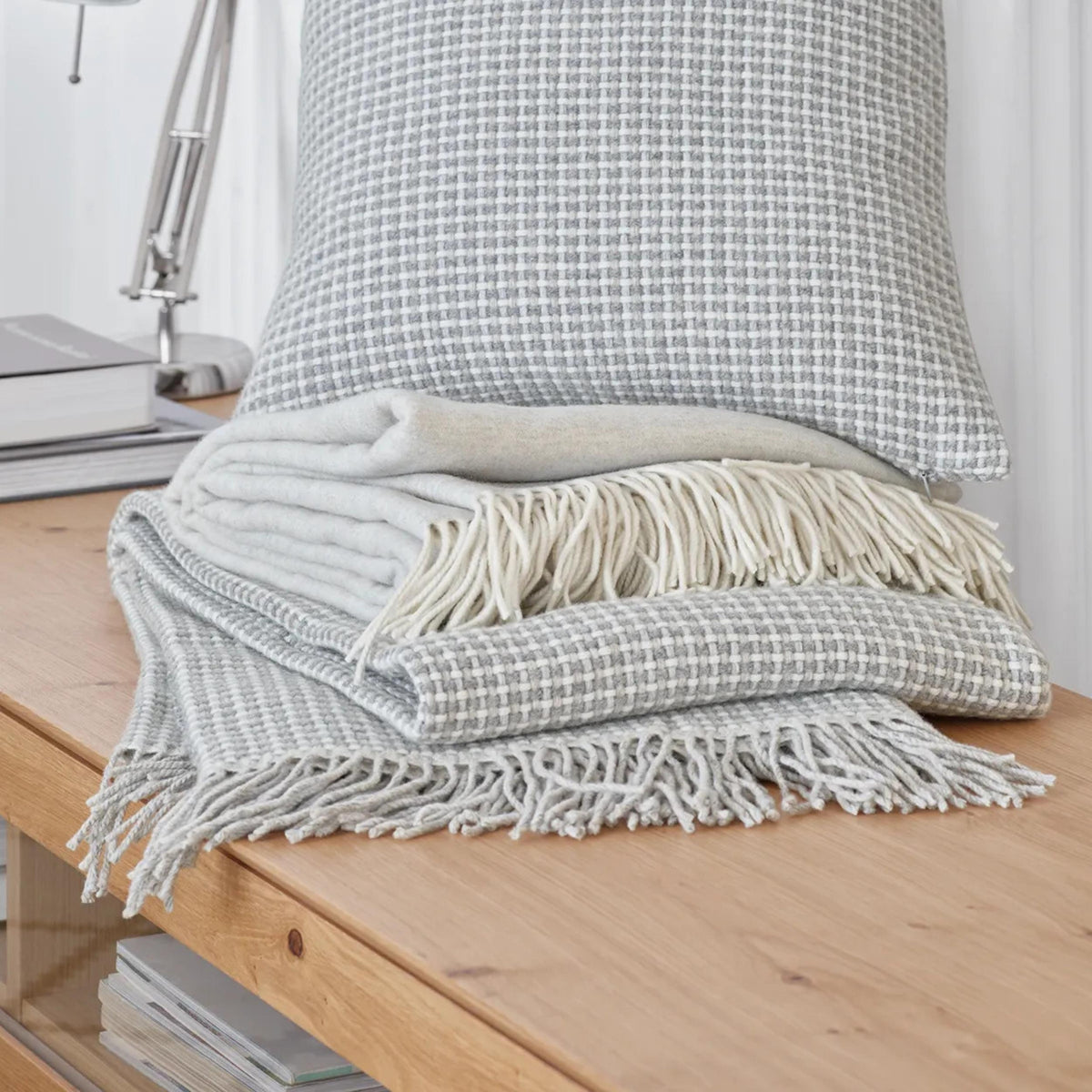 Plaid FELIX - grey