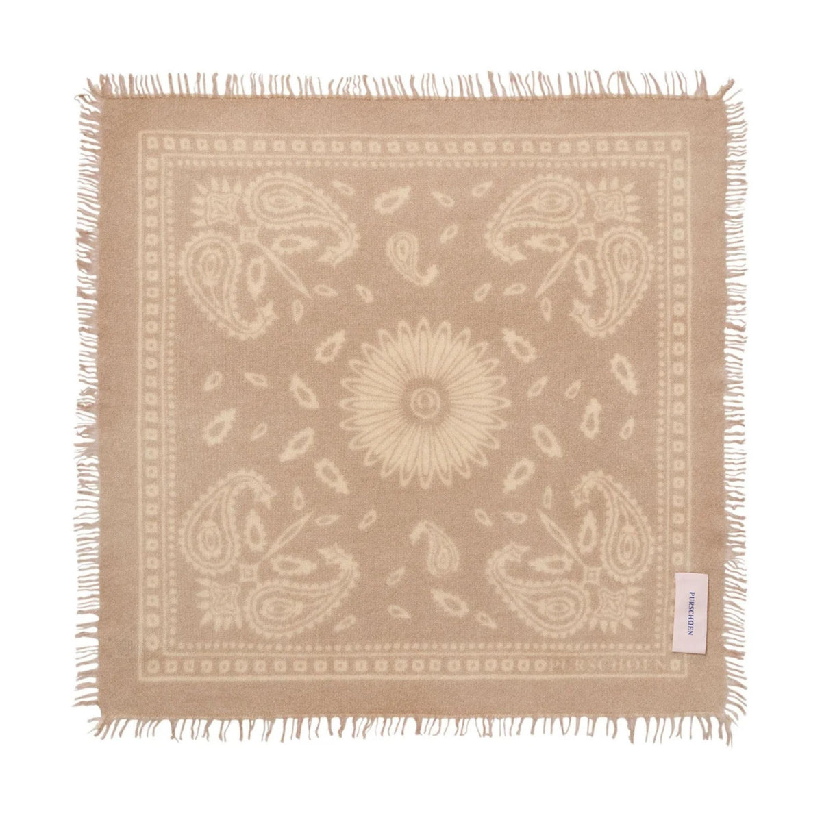 Purschoen Bandana - Paisley Bloom - Creme Natural