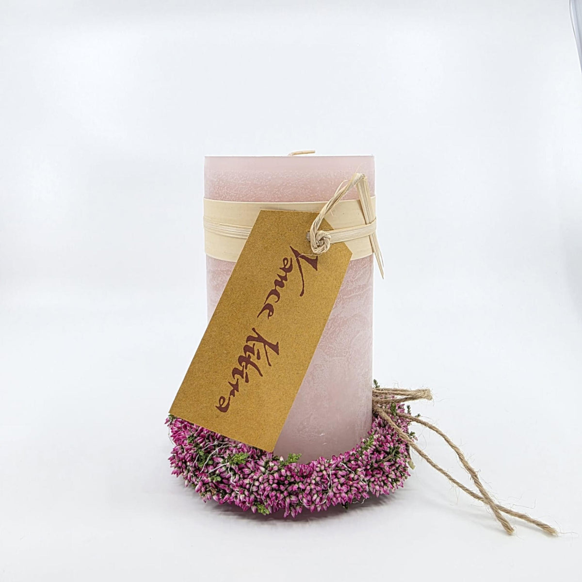 Timber-Stumpenkerzen - powder - schadstofffrei - 8 x 15 cm