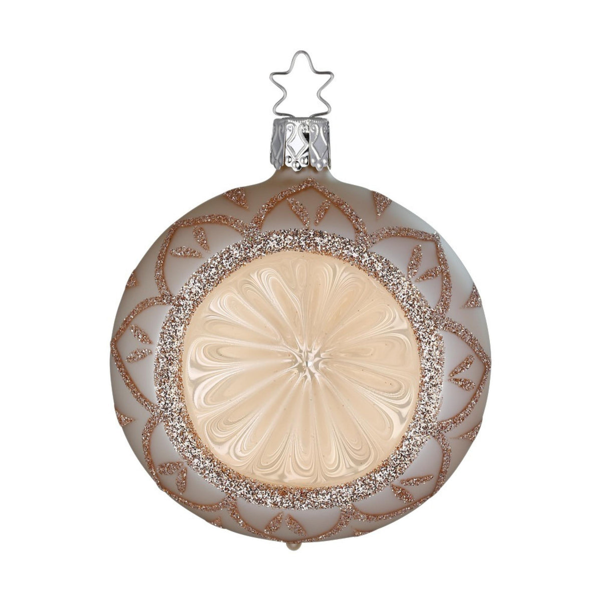 Christbaumkugel Besinnlicher Glanz - champagner matt