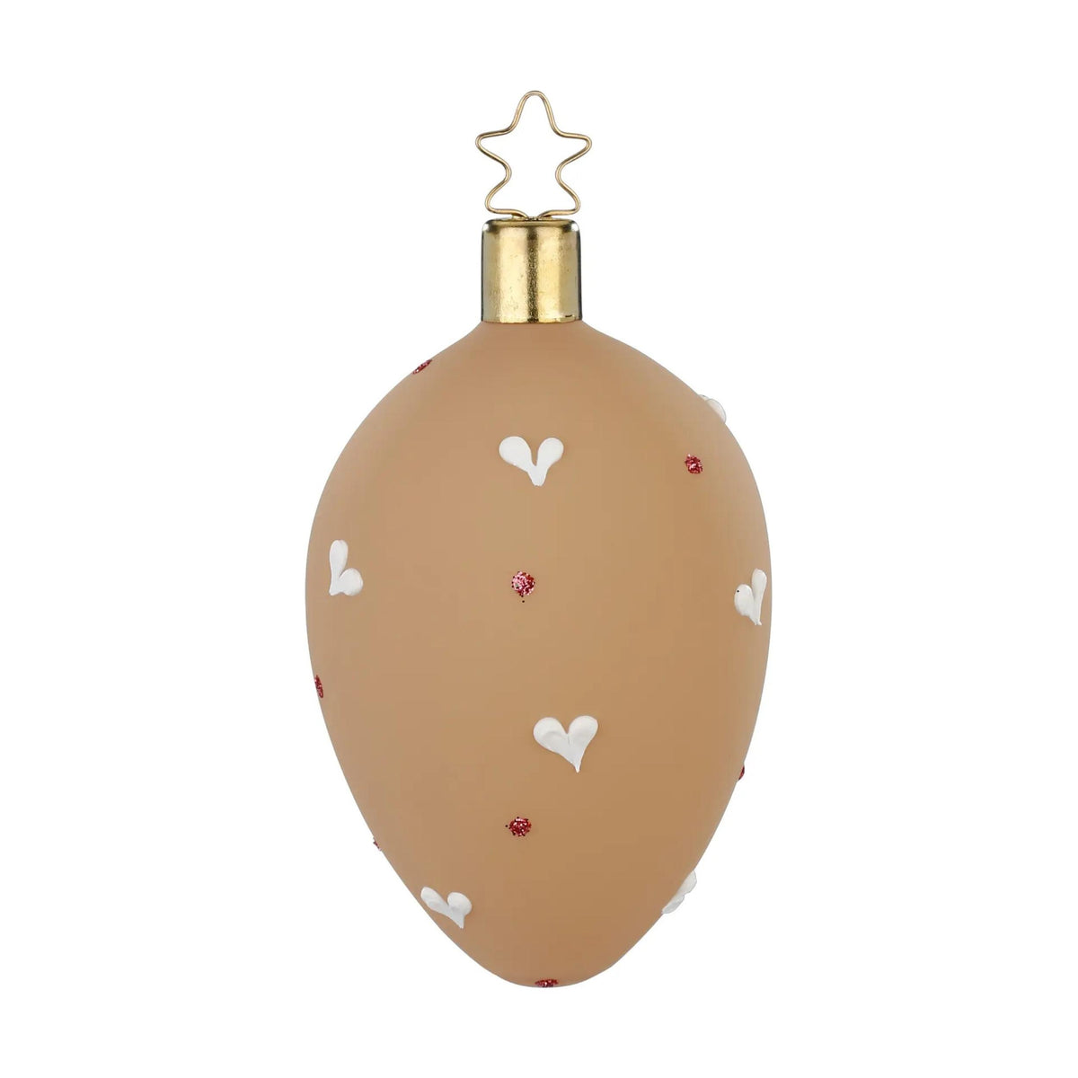 Glasornament Frühlingsliebe - hellbraun