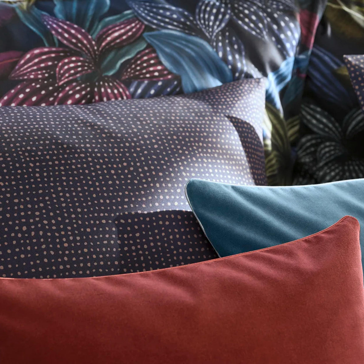 Satin Organic Bettwäsche ERIN GOTS - bleu