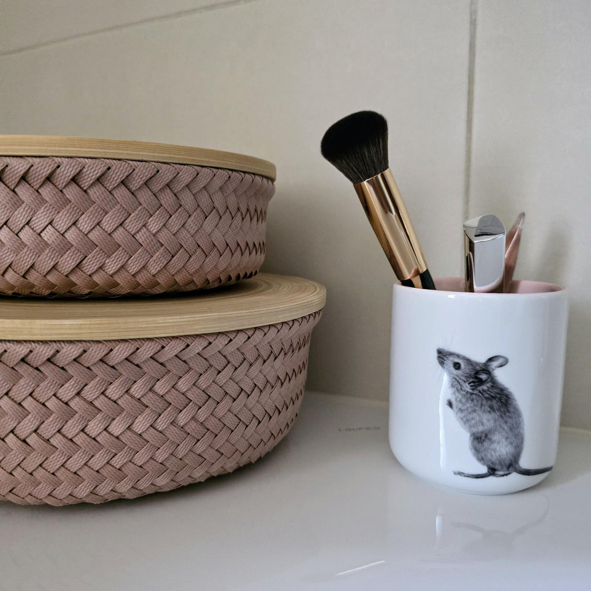 Round Basket Wonder - copper blush - Grösse M
