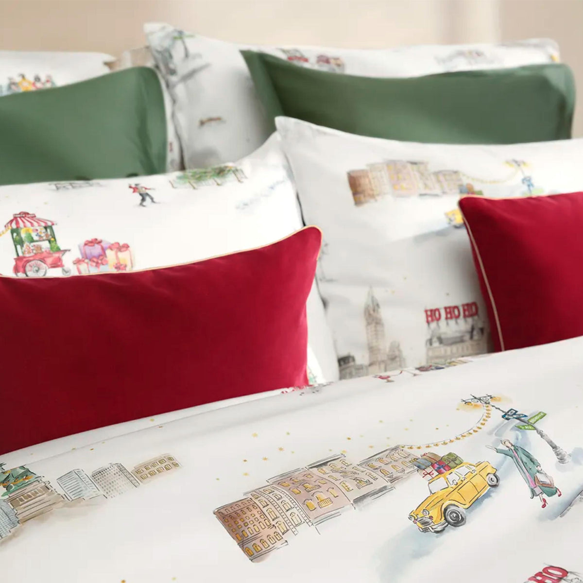 Satin Bettwäsche SANTA IN NY