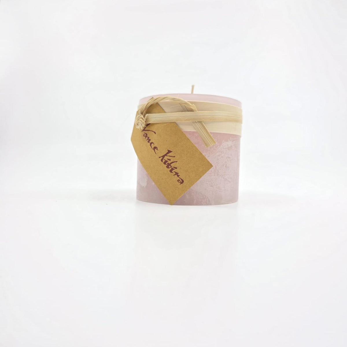 Timber-Stumpenkerzen - soft pink - schadstofffrei - 8 x 7.5cm