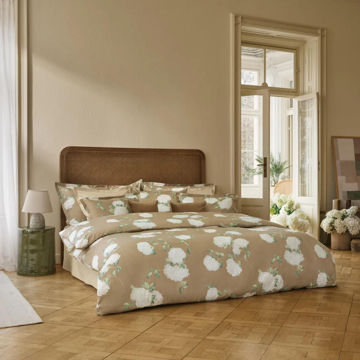 Satin Bettwäsche Hortensia - Miel