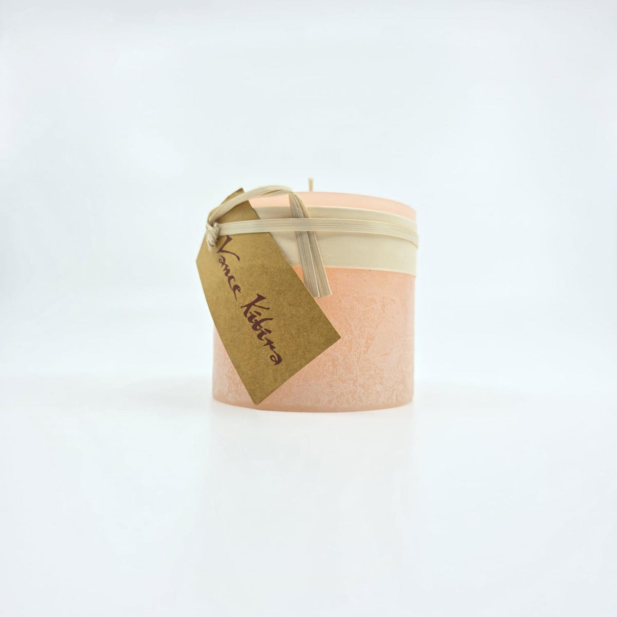 Timber-Stumpenkerzen - pink sand - schadstofffrei - 8 x 7.5cm