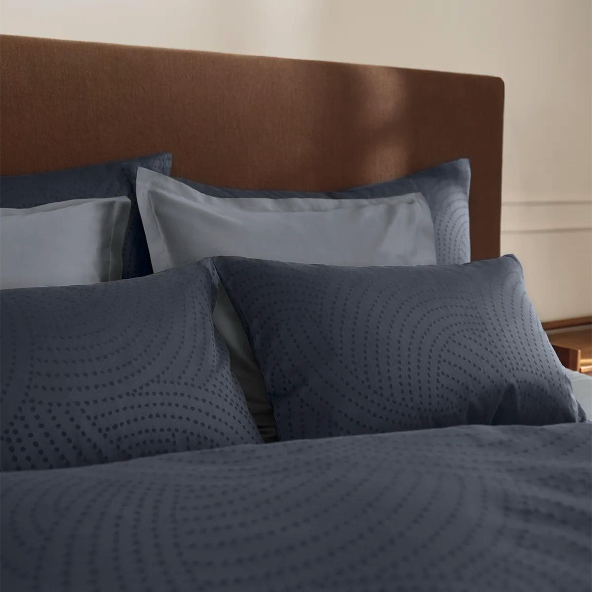 Jacquard Bettwäsche YAEL - bleu