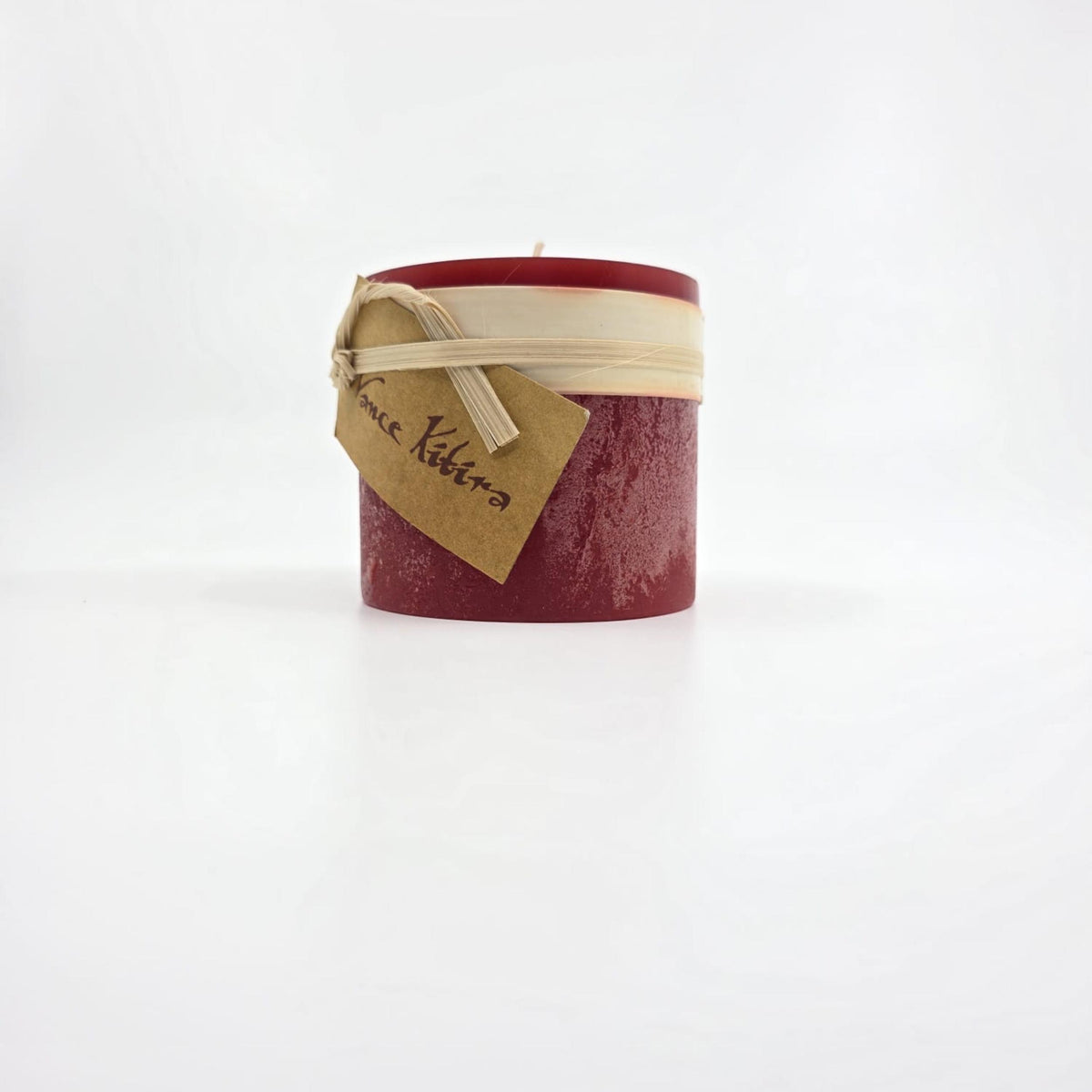 Timber-Stumpenkerzen - cranberry - schadstofffrei - 8 x 7.5cm