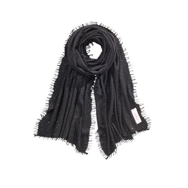 Kaschmirschal Galactic Stars - black