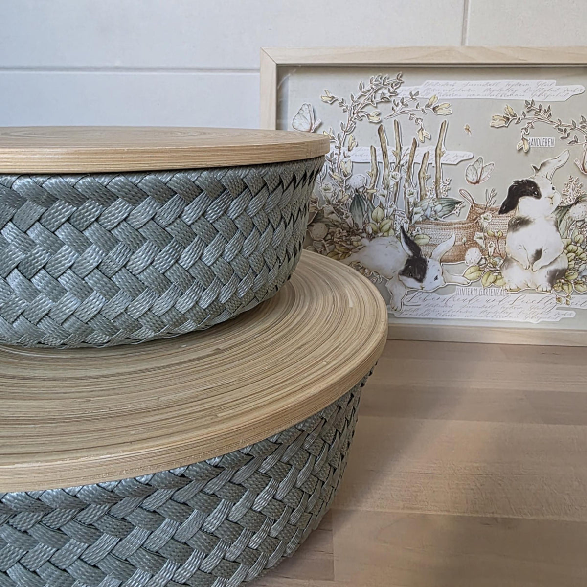 Round Basket Wonder - eucalyptus - Grösse M