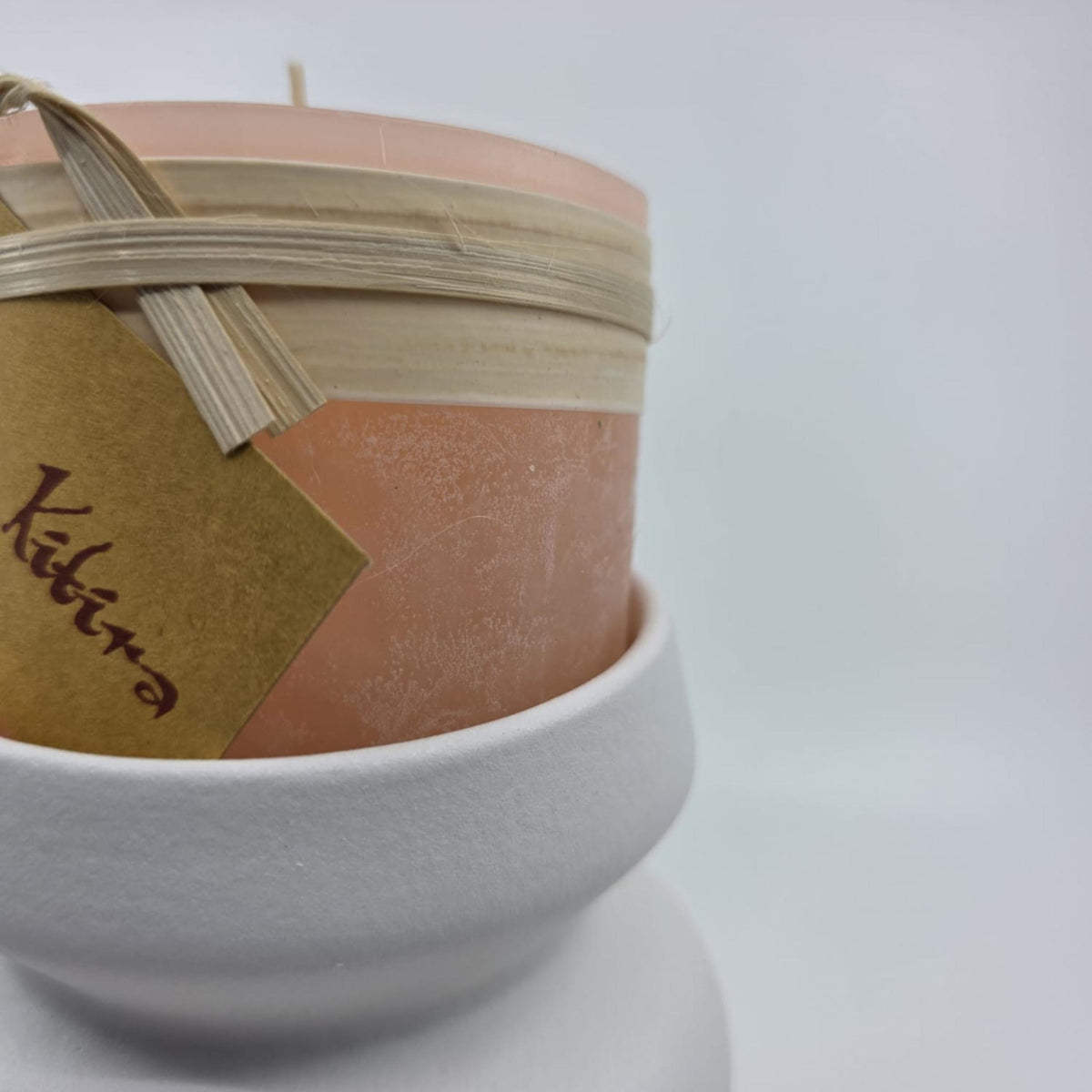 Timber-Stumpenkerzen - pink sand - schadstofffrei - 8 x 7.5cm