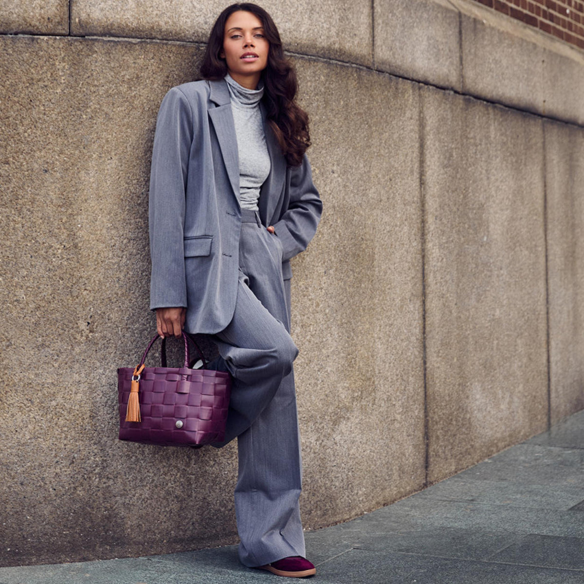 Mini Paris Handbag - mulberry purple