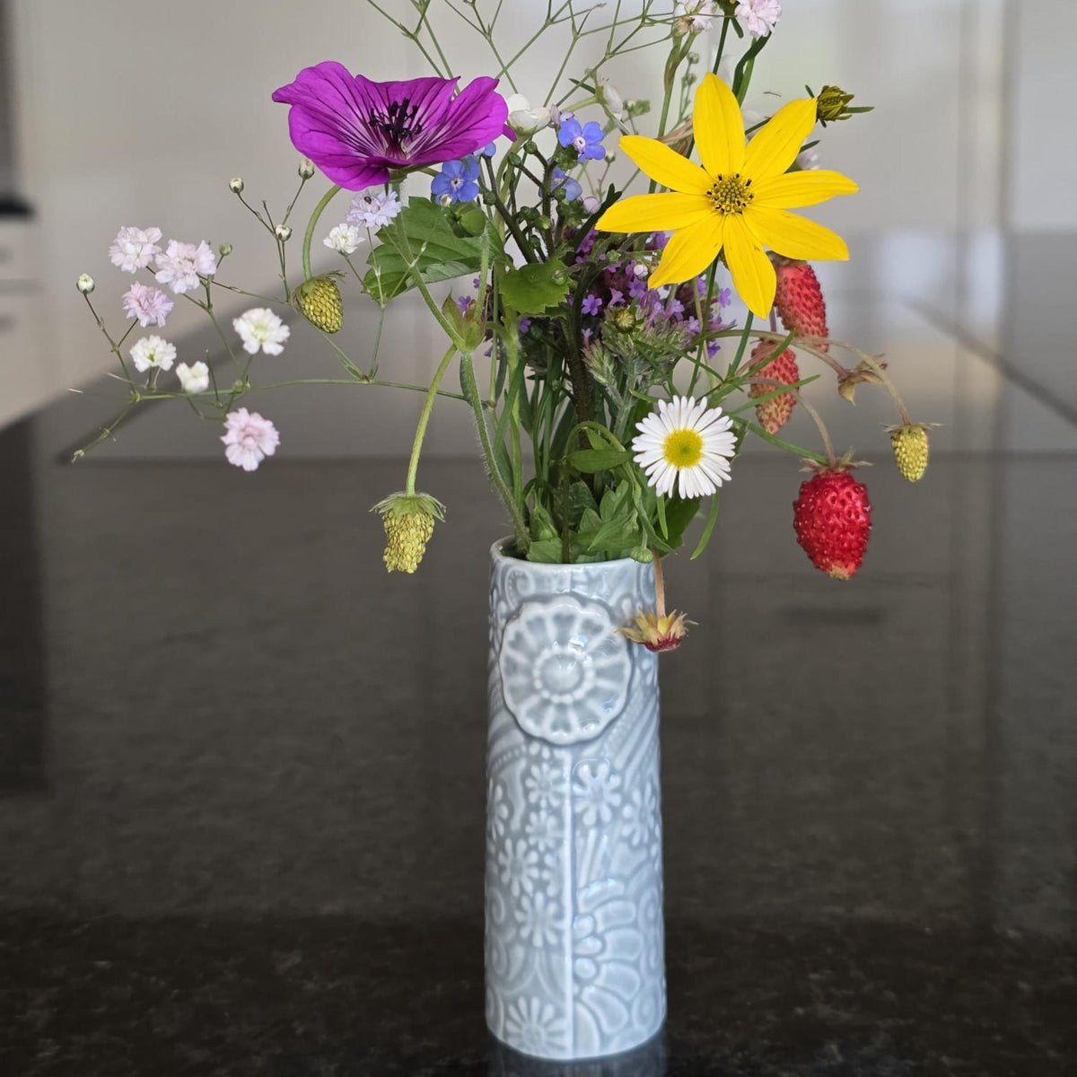 Vase - Pipanella Flower Micro - blue grey