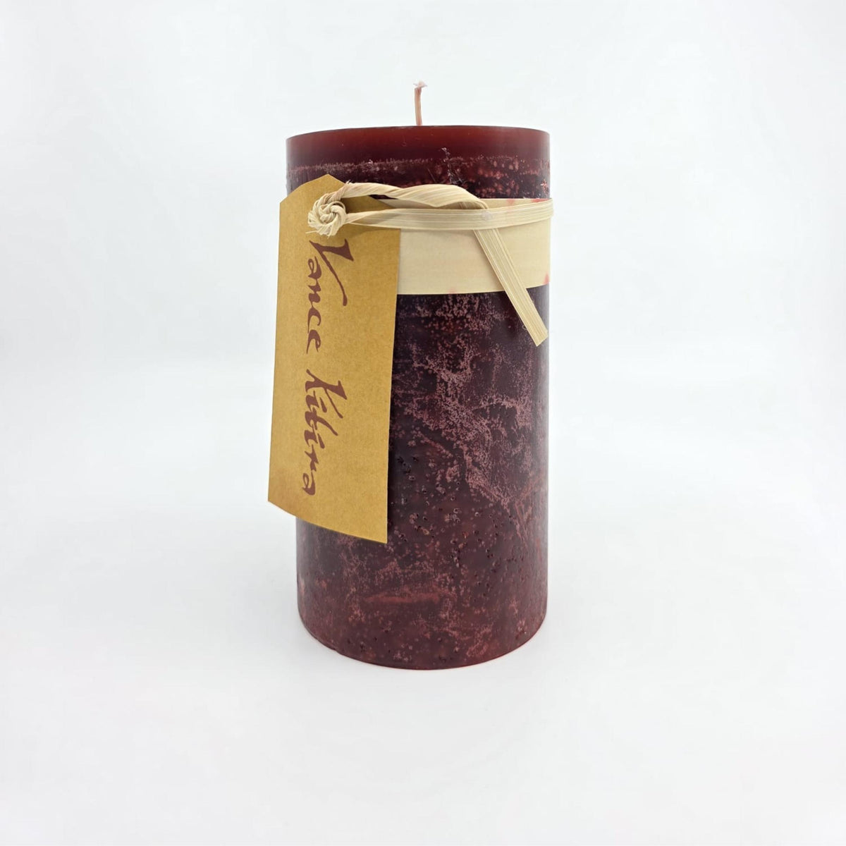 Timber-Stumpenkerzen - wine - schadstofffrei - 8 x 15 cm