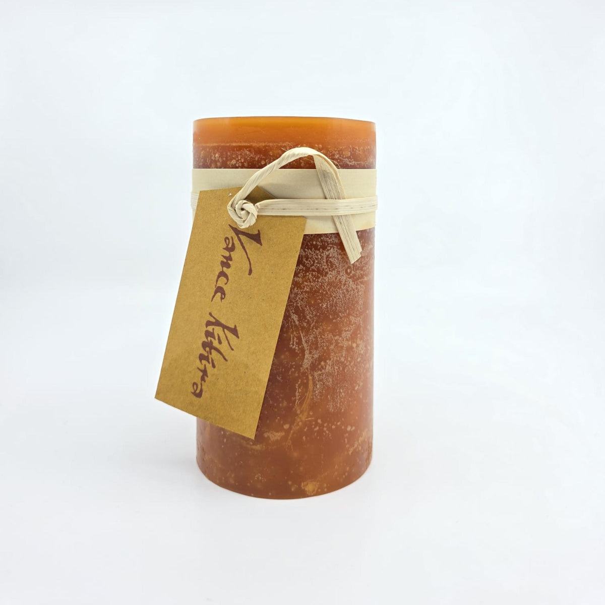 Timber-Stumpenkerzen - rust - 8 x 15cm - schadstofffrei