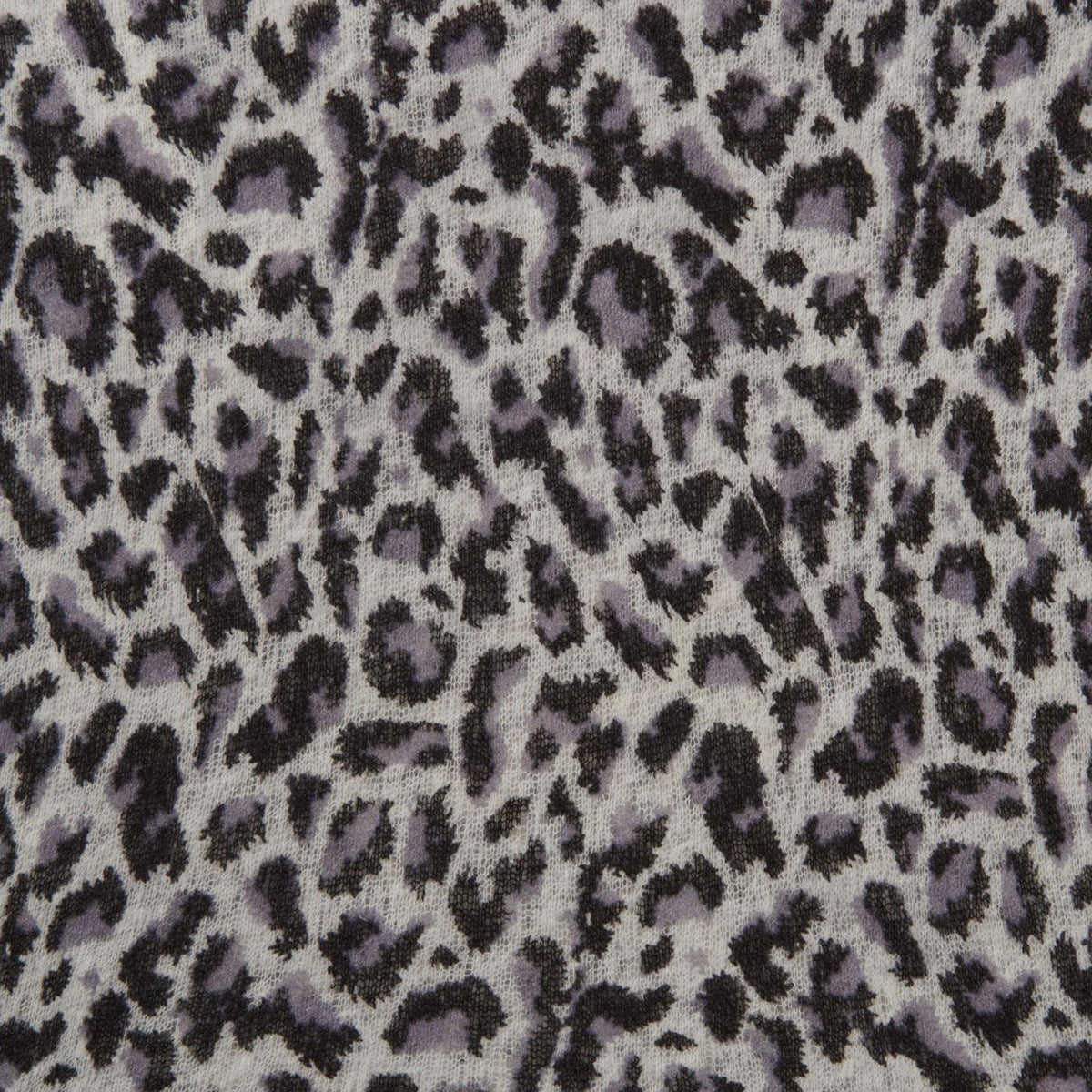 Kaschmirschal leo - black-grey