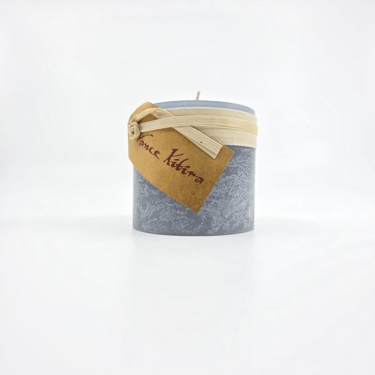 Timber-Stumpenkerzen - blue ocean - schadstofffrei - 8 x 7.5cm