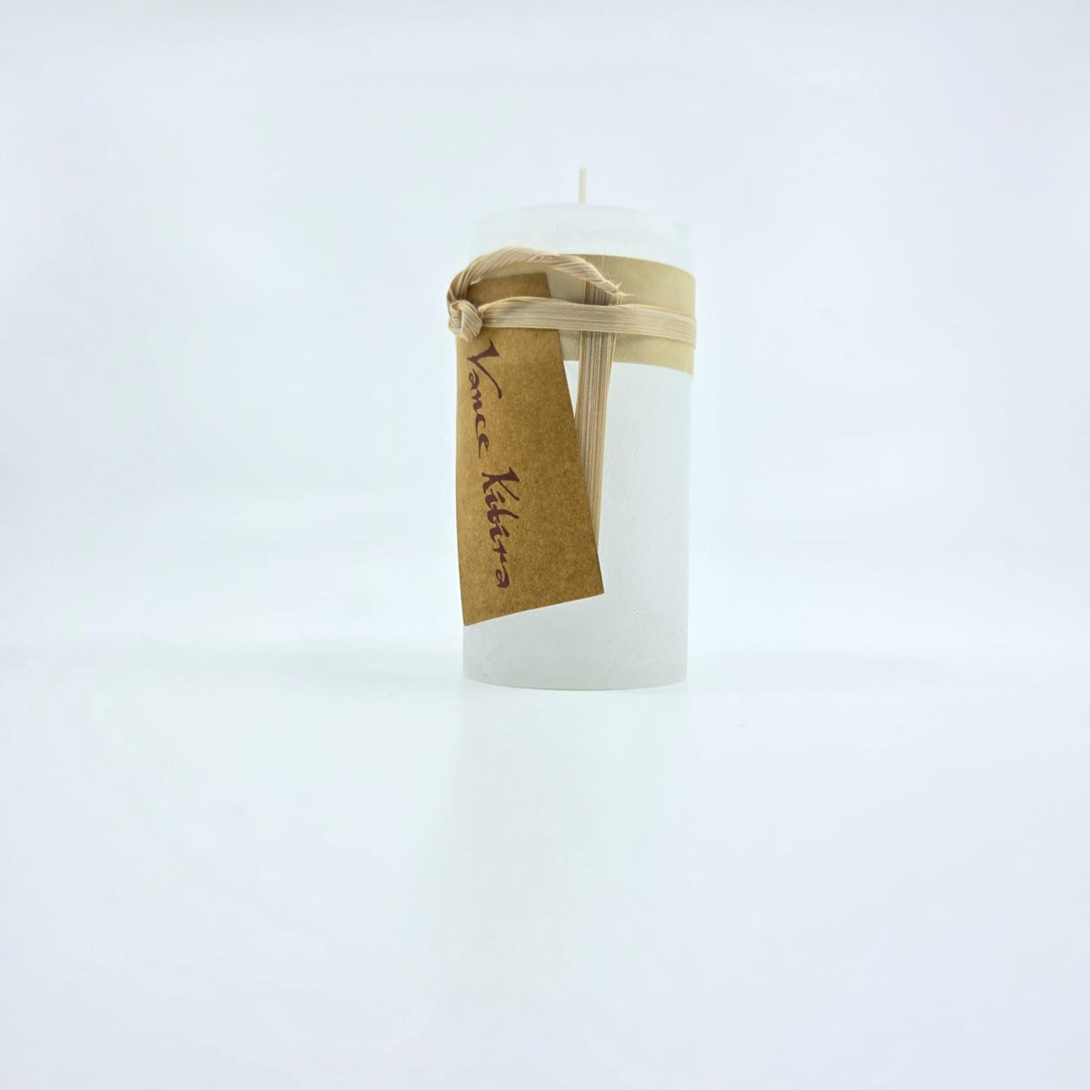 Timber- Kerzen - snow white - schadstofffrei - 5 x 10cm