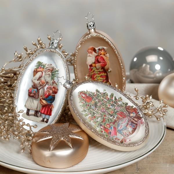 Christbaumkugel - Magische Festtage - beige