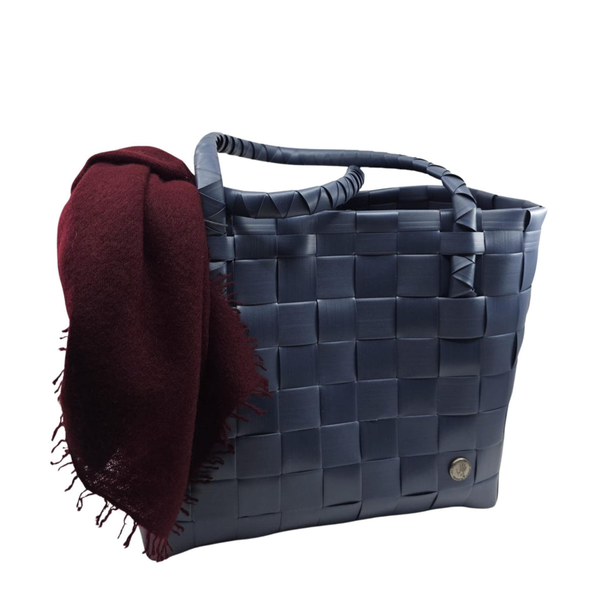 Shopper - Paris - fat strap size S - dark blue