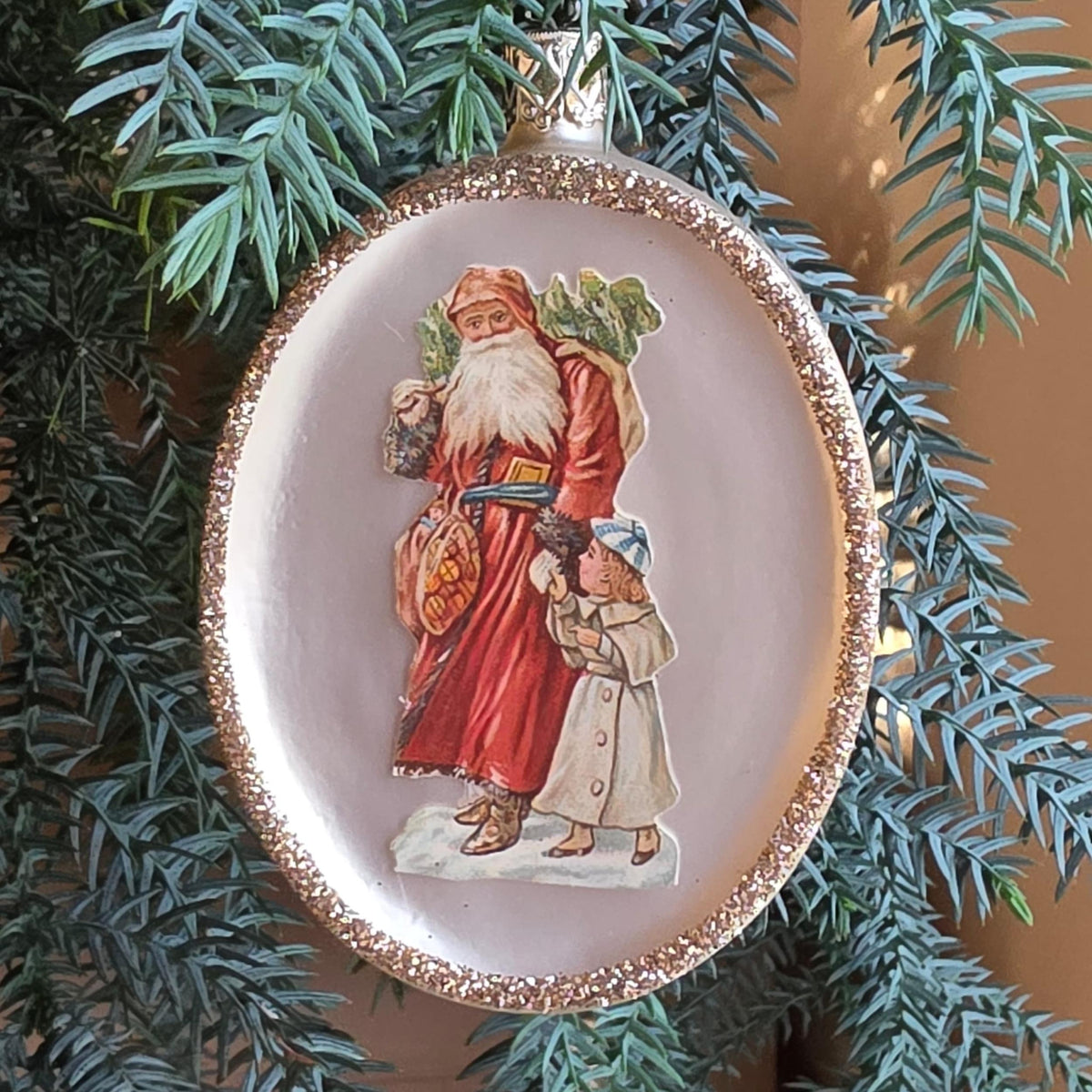 Christbaumkugel - Magische Festtage - beige