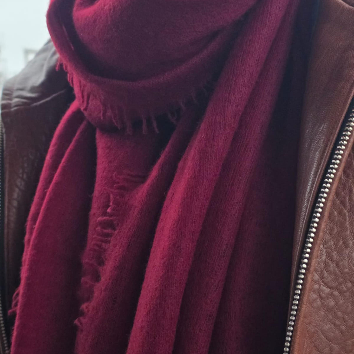 Kaschmirschal - bordeaux