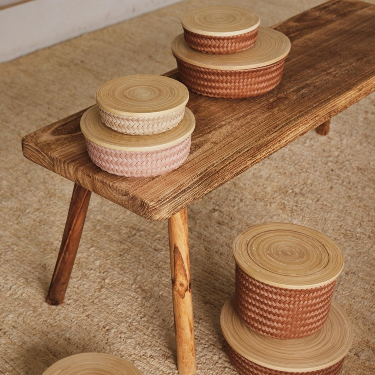 Round Basket Wonder - copper blush - Grösse M