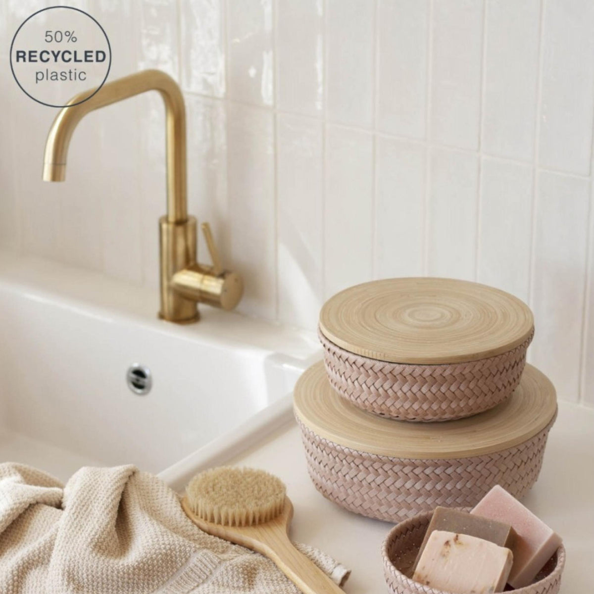 Round Basket Wonder - copper blush - Grösse M