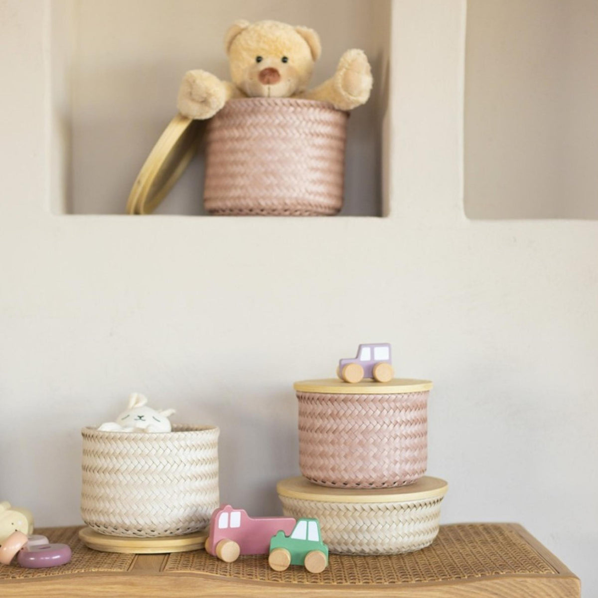Round Basket Wonder - copper blush - Grösse S