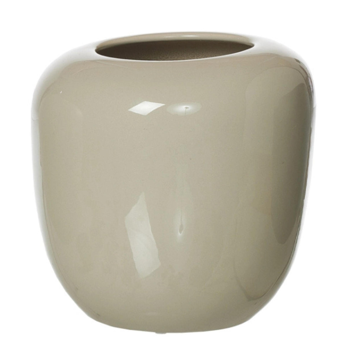 Vase Ania - glossy sand