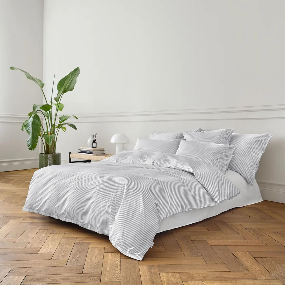 Popeline Bettwäsche BARI - gris