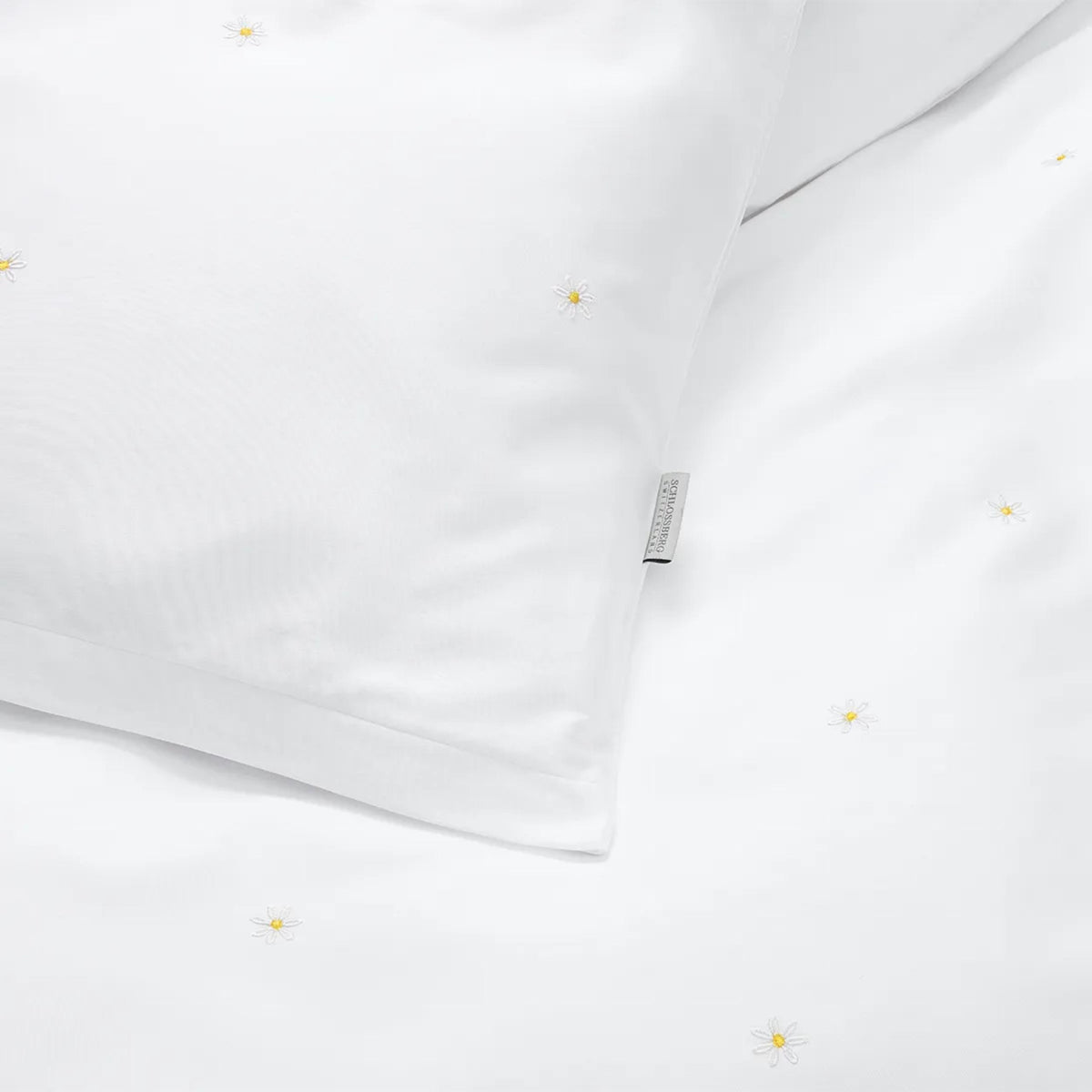 Bettwäsche Satin Daisy - weiss