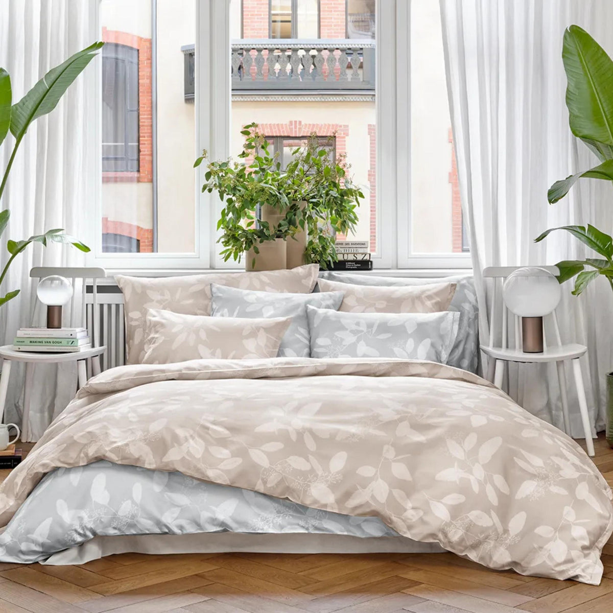 Satin Organic OMEO GOTS - Bettwäsche - gris